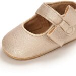 Gold Leather Shoes ,Soft Sole Baby Gold Leather Shoes