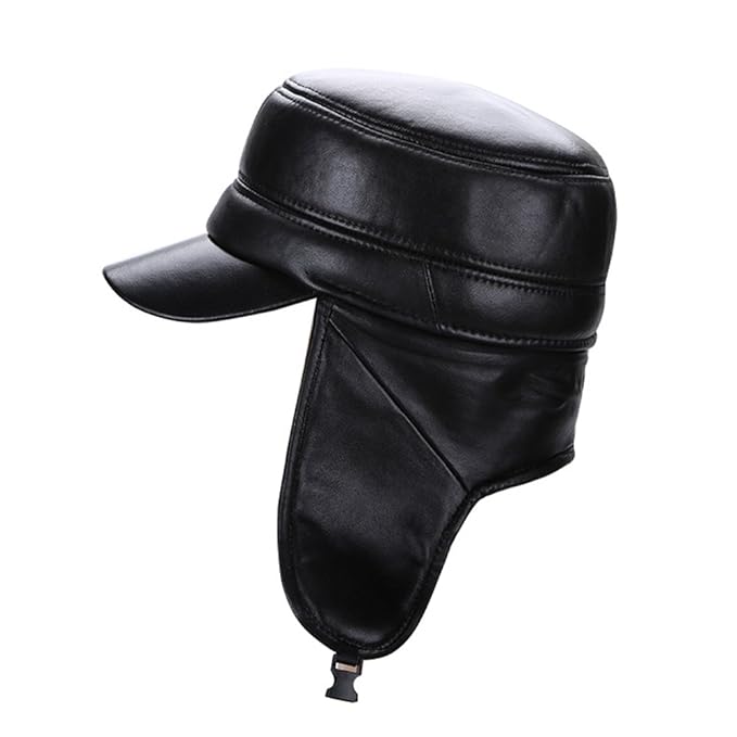 Sandy Ting Aviator Leather Hat