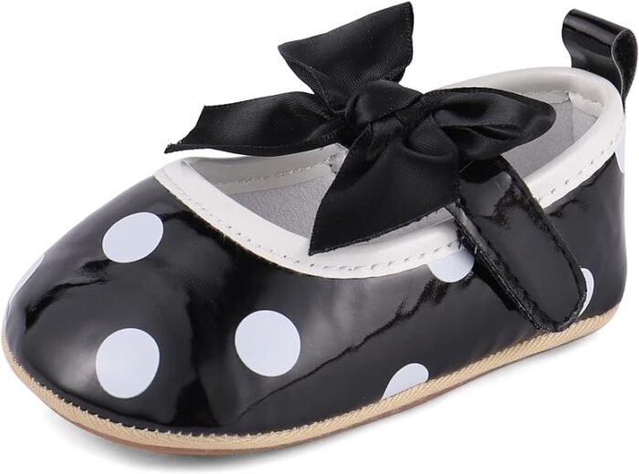 Soft Sole Baby Black Leather Shoes ,Black Leather Shoes