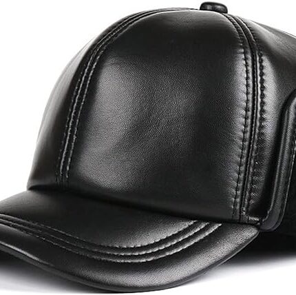 Warm Leather Baseball Cap