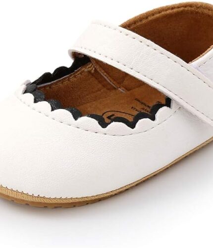 Soft Sole Baby Cream Leather Shoes ,Cream Leather Shoes