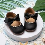 Leather Sneaker Shoes ,Princess Black Leather Sneaker Shoes