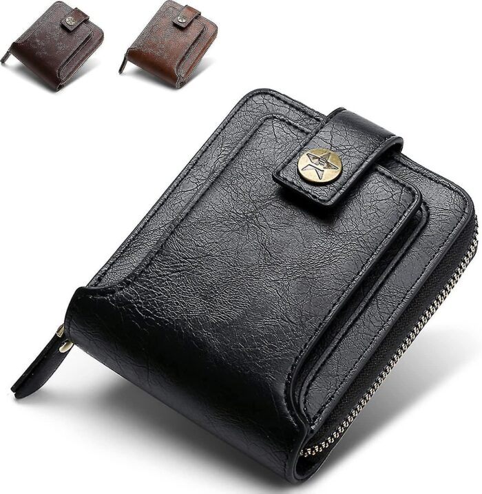 Men Genuine Leather Small Wallet