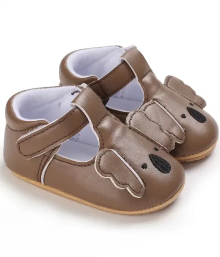 New Winter Light Brown Leather Baby Shoes , Light Brown Leather Baby Shoes