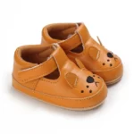 New Winter Mustard Leather Baby Shoes , Mustard Leather Baby Shoes