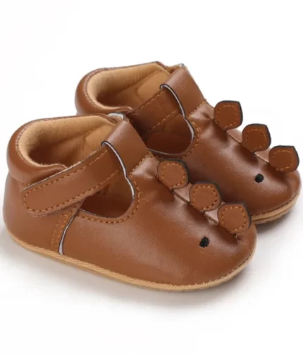 New Winter Brown Leather Baby Shoes ,Brown Leather Baby Shoes