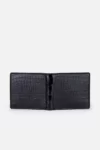 Black Croco Leather Card Wallet