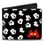 Mickey Mouse Face Emoji Leather Wallet