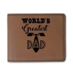 Worlds Greatest Dad Leather Wallet