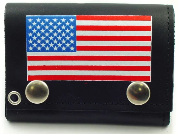 American Flag ,Genuine Leather Wallet ,American Flag Genuine Leather Wallet