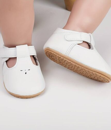Baby Girls Leather White Princess Shoes ,White Princess Shoes