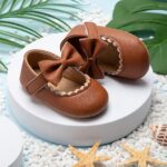 Princess Tan Leather Sneaker Shoes ,Leather Sneaker Shoes