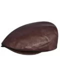 Italian Leather Cap