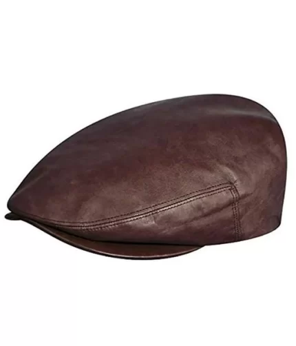 Italian Leather Cap