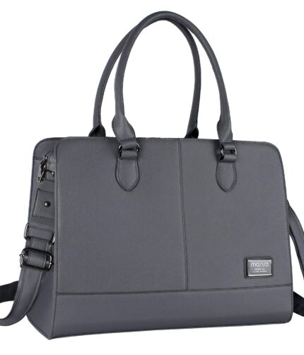 Stylish Grey Office Laptop Tote Bag