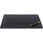 Office Classic Black Leather Desk Pad