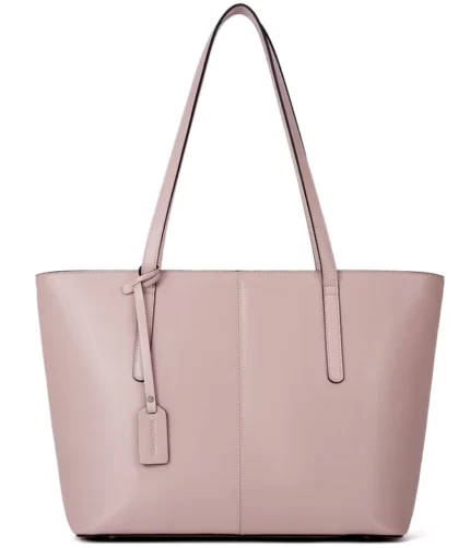 Women Pink Handbag Genuine Leather