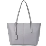 Women Grey Handbag Genuine Leather
