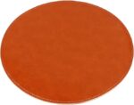 Leather Brown Round Desk Pad