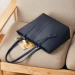 Women Navy Blue Handbag Genuine Leather