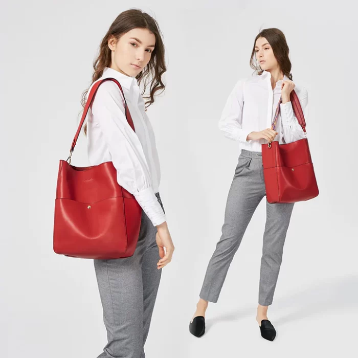 Red Bag With Shoulder Straps