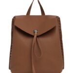 Out West Brown Leather Backpack