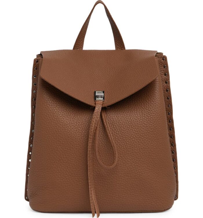 Out West Brown Leather Backpack