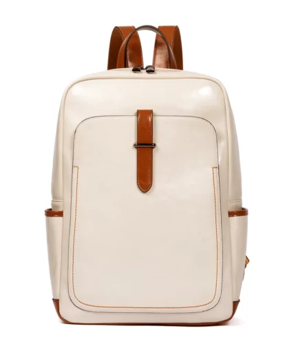 Leather Laptop Backpack