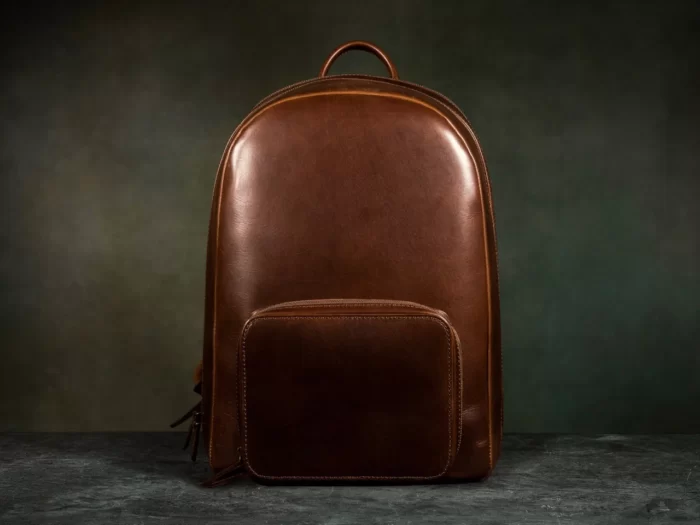 Brown Leather Backpack