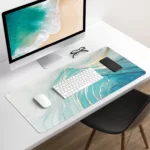 Office Sea Blue Desk Pad