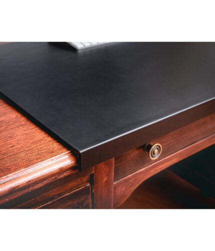 Office Classic Black Leather Desk Pad