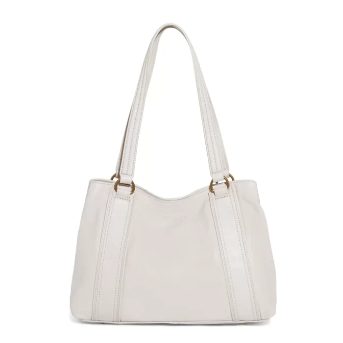 White Val Perfect Satchel Handbag