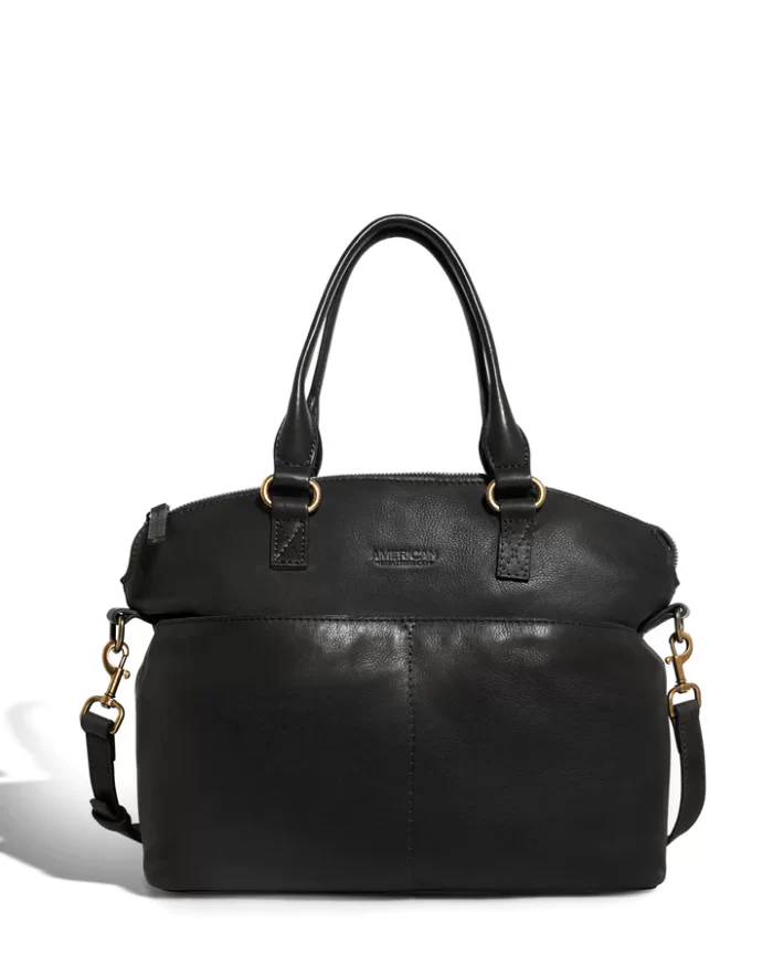 Lady Black Leather Handbags