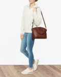 Lady Dark Brown Leather Handbags