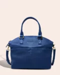 Lady Dark Blue Leather Handbags