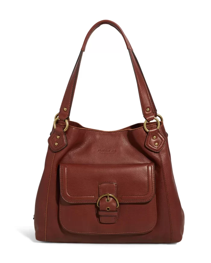 Casual Brown Leather Handbags
