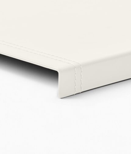 White Desk Mat with Edge Protector