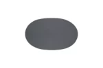 Leather Royal Grey Round Desk Pad