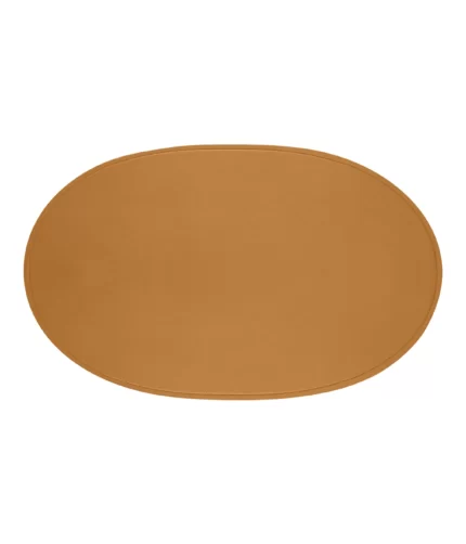Leather Tan Round Desk Pad
