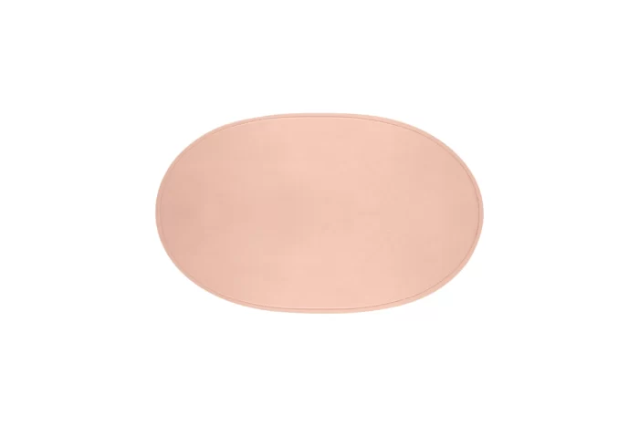 Leather T-Pink Round Desk Pad
