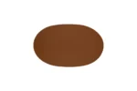 Leather Royal Brown Round Desk Pad