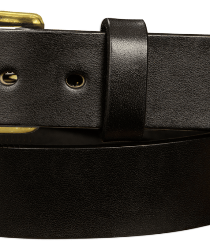 Non Stitched Leather Belt With Brass