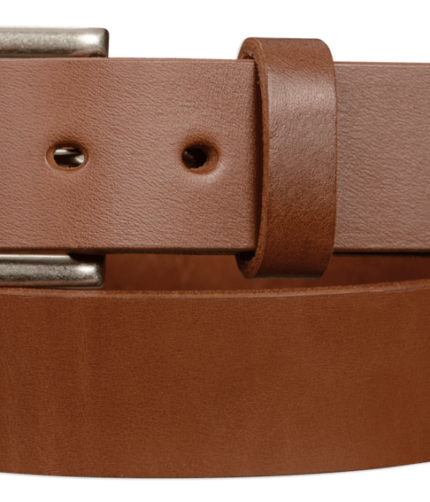 Tan Non Stitched Leather Belt