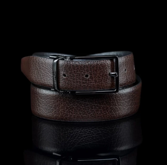 The Premier Croco Cherry Leather Belt