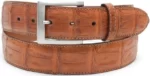 The Premier Tan Croco Leather Belt