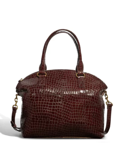 Brown Alligator Leather Handbags