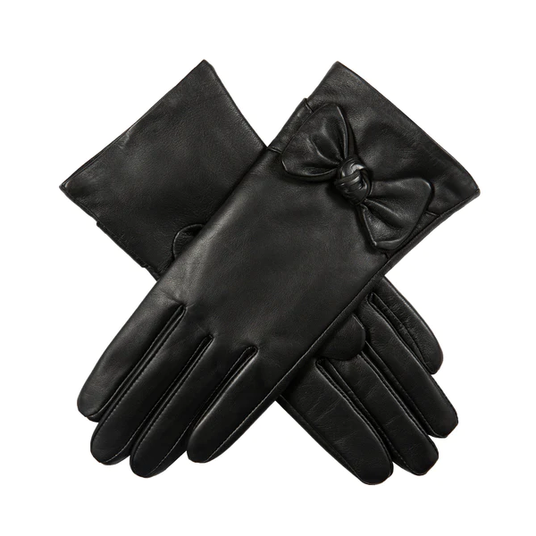 Touchscreen Black Leather Gloves