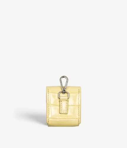 AirPods Yellow Leather Case