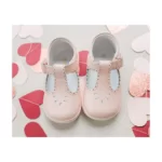 LIGHT PINK LEATHER BABY SHOES