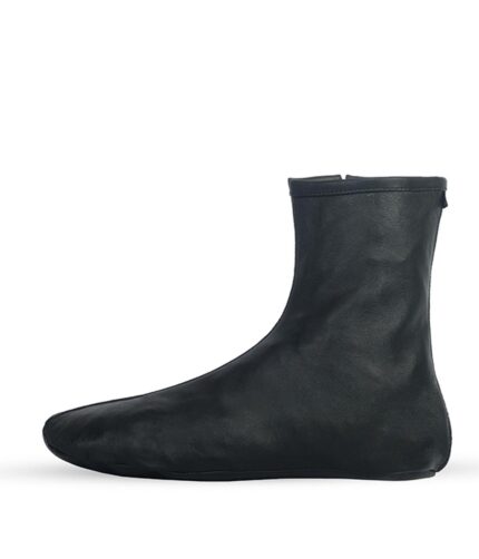Black Slip Gents Leather Socks